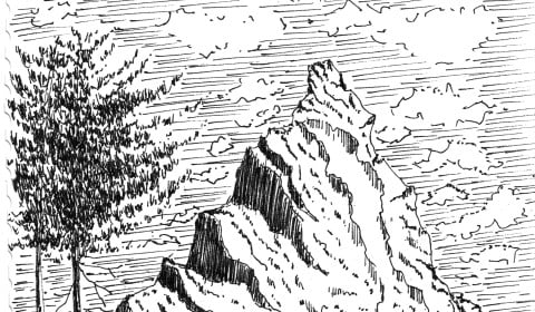Draw Simple Landscapes In Pen And Ink, Pen And Ink Landscape