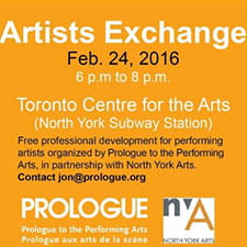 ARTISTS EXCHANGE with PROLOGUE for the Performing Arts