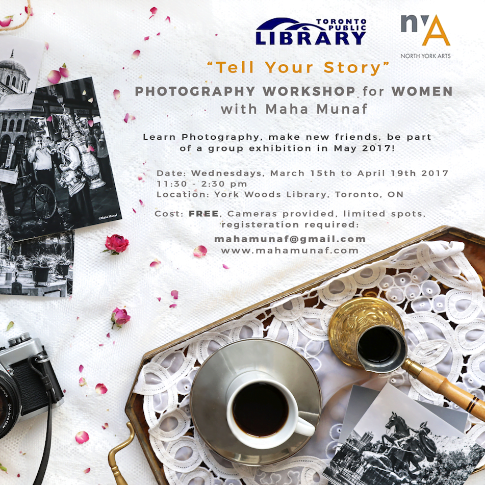 “Tell Your Story” Photography Workshop For Women