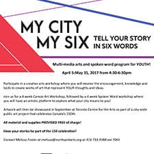 My City My Six Youth Workshop
