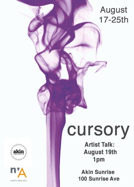 Cursory Artist Talk