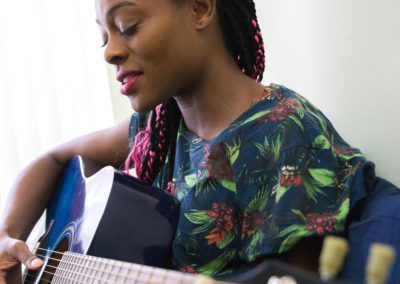 Nina Blanc With Guitar