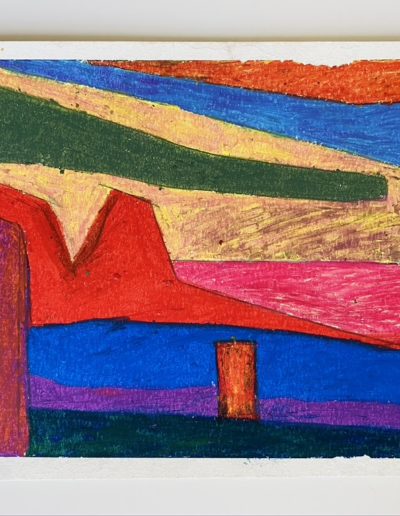 Abrupt peaks reach with longs arms, circumscribing. Two slabs captured by their embrace, stand indifferently, together but apart.