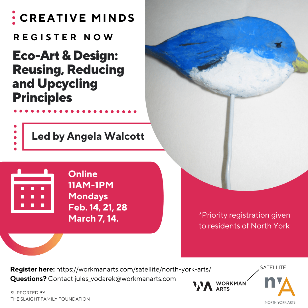 Creative Minds Eco Art and Design Workshop Poster