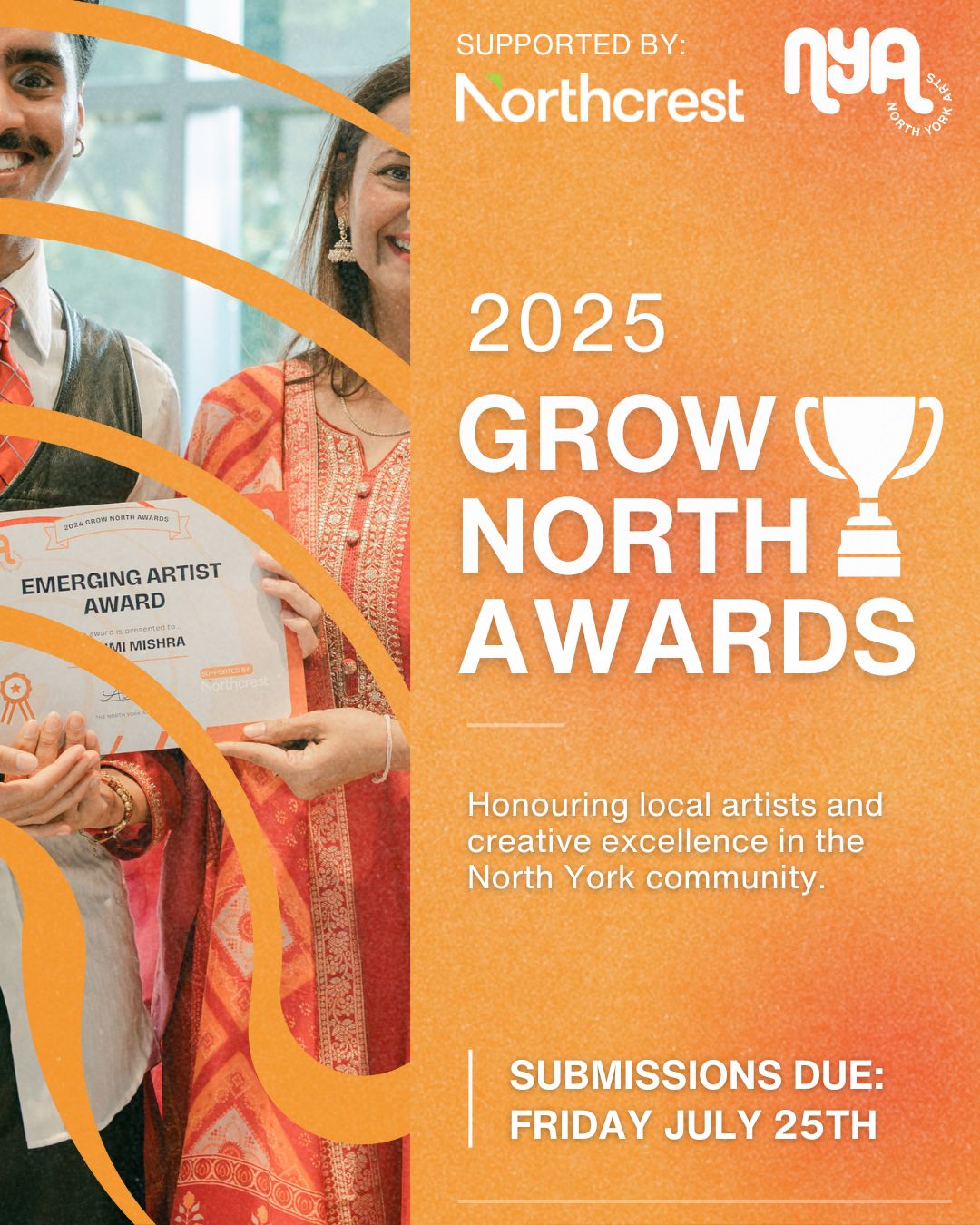 Call-out post Grow North Awards